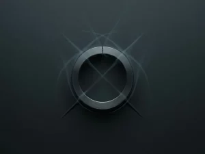 Fractured steel pipe cross-section with hairline crack releasing pale gas wisps, flat lay view on dark background.